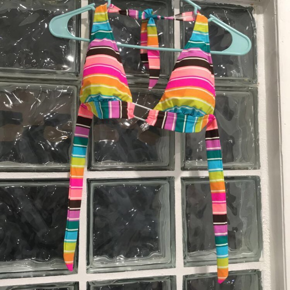 Multi colored bikini top